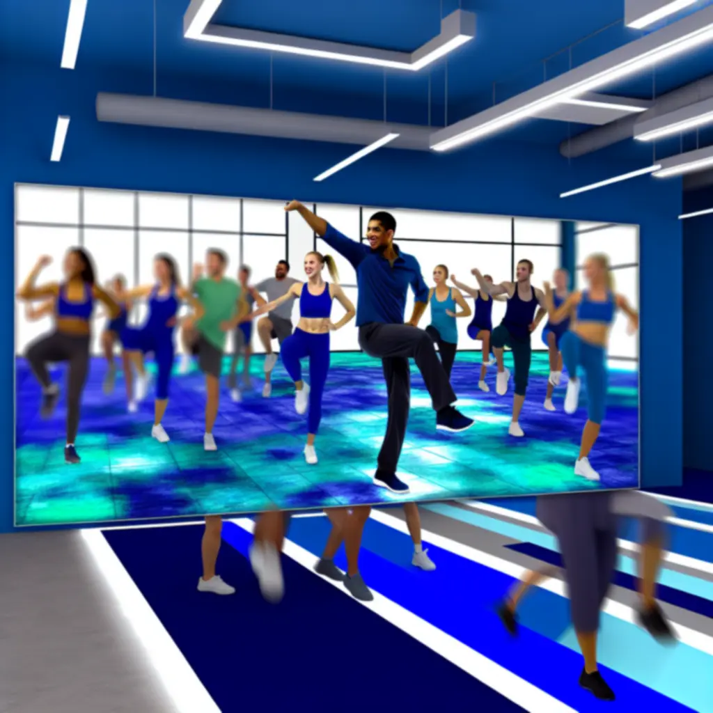 Csoportos óra instruktora a Hun Fitness teremben