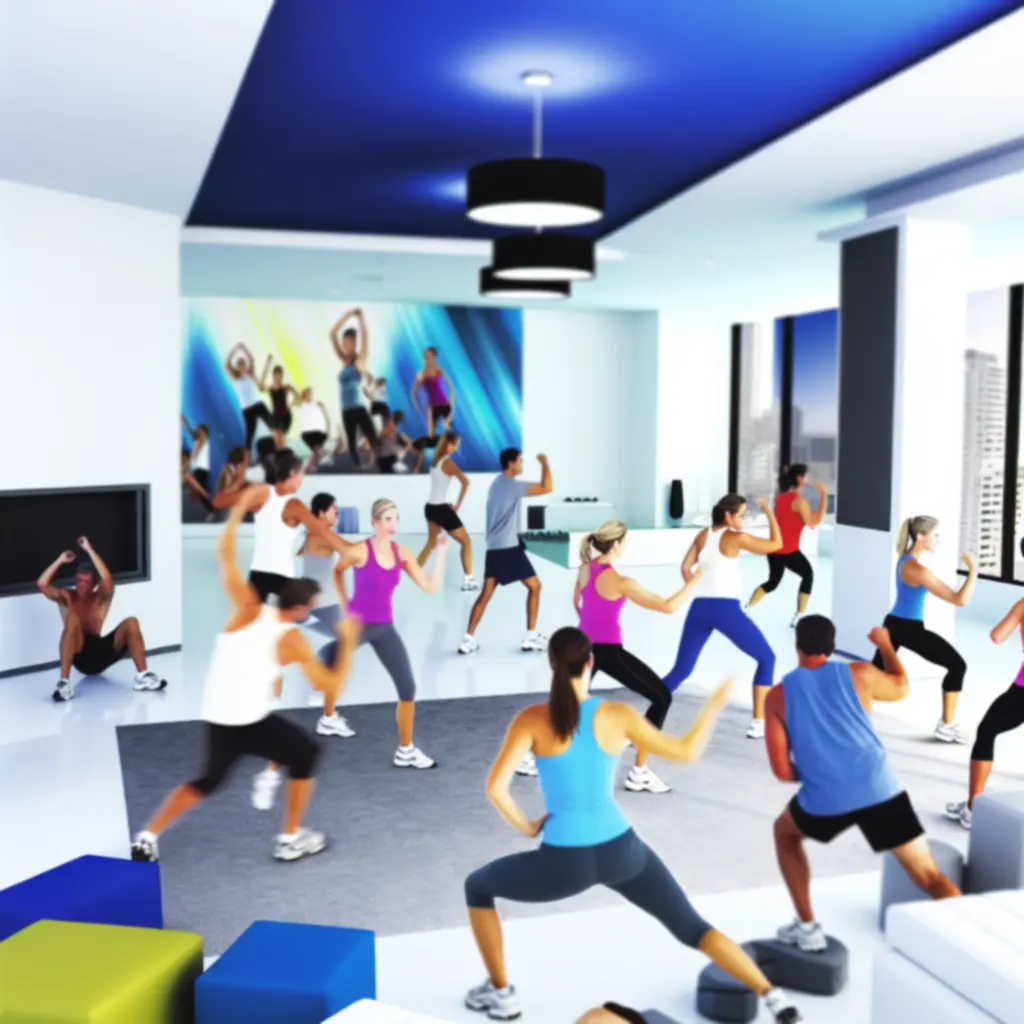 Modern, dinamikus csoportos fitneszóra a Hun Fitness stúdiójában