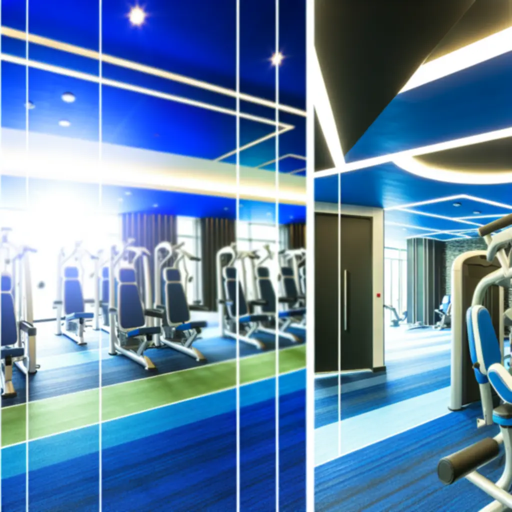 Prémium felszereltségű Hun Fitness edzőterem belső tere