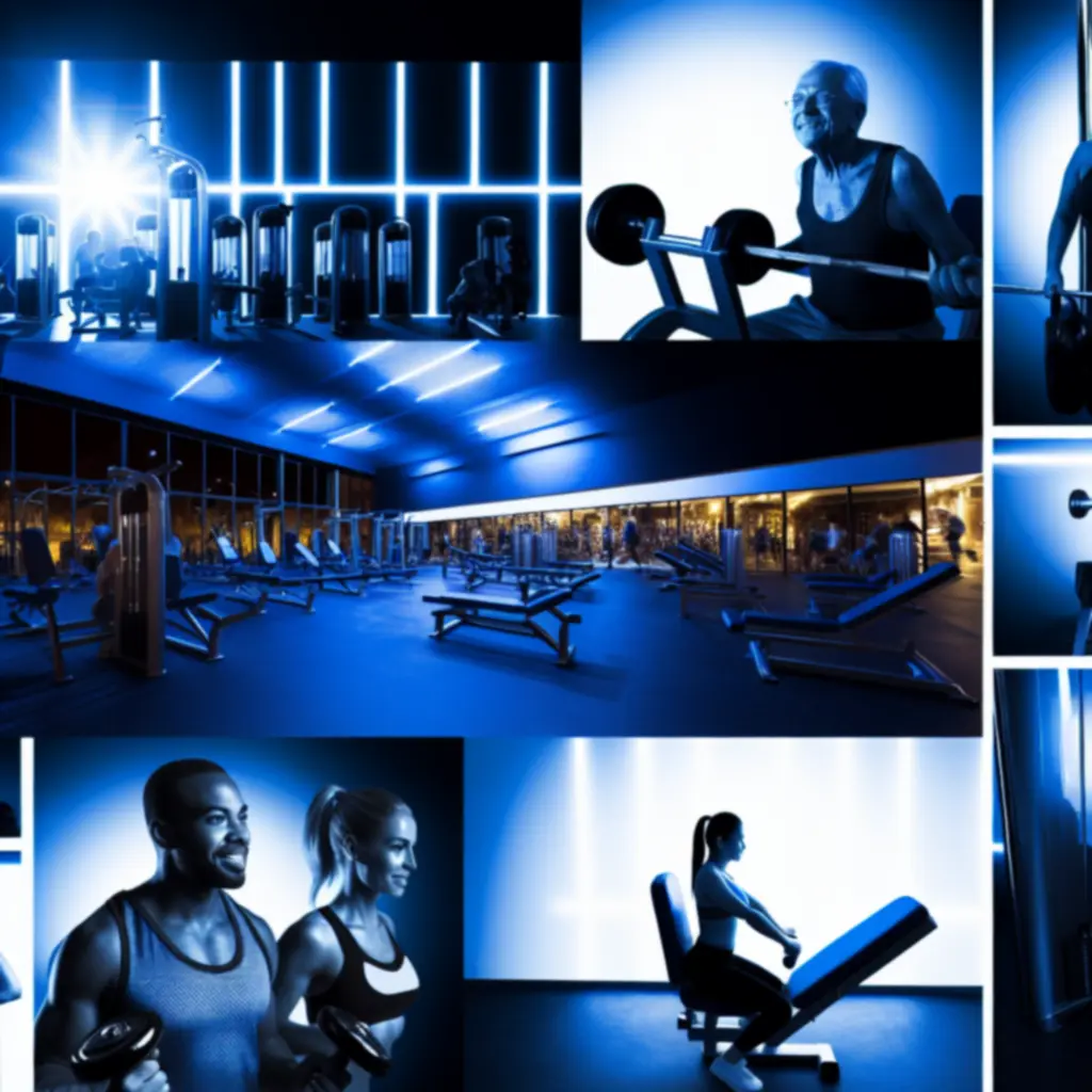 Modern erősítő edzőrészleg a Hun Fitness-ben, prémium gépekkel és súlyzós zónákkal.